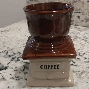 Vintage Coffee Grinder Vase